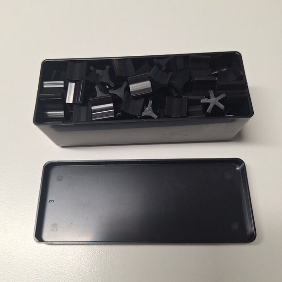 Black Castle Risk 1990 Board Game Replacement Pieces Tokens Plastic Case Box - Picture 1 of 3